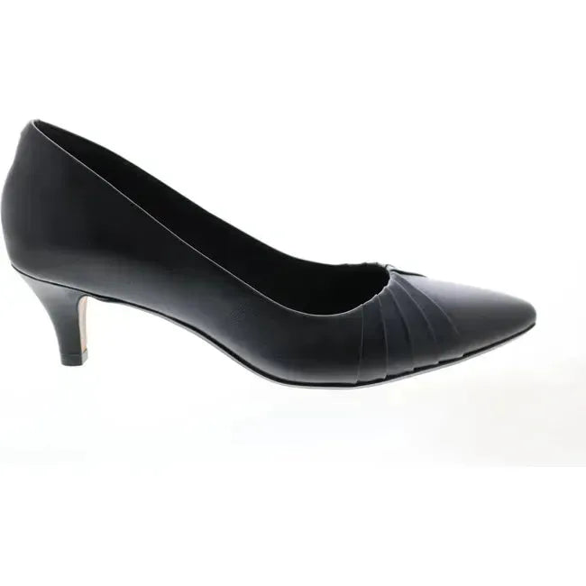 Clarks Women's Linvale Crown Heel Black Leather 26143989