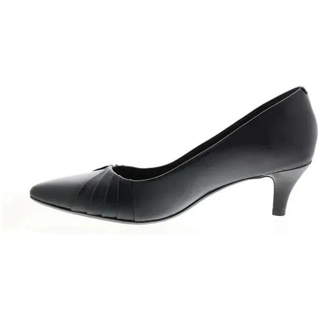 Clarks Women&#39;s Linvale Crown Heel Black Leather 26143989