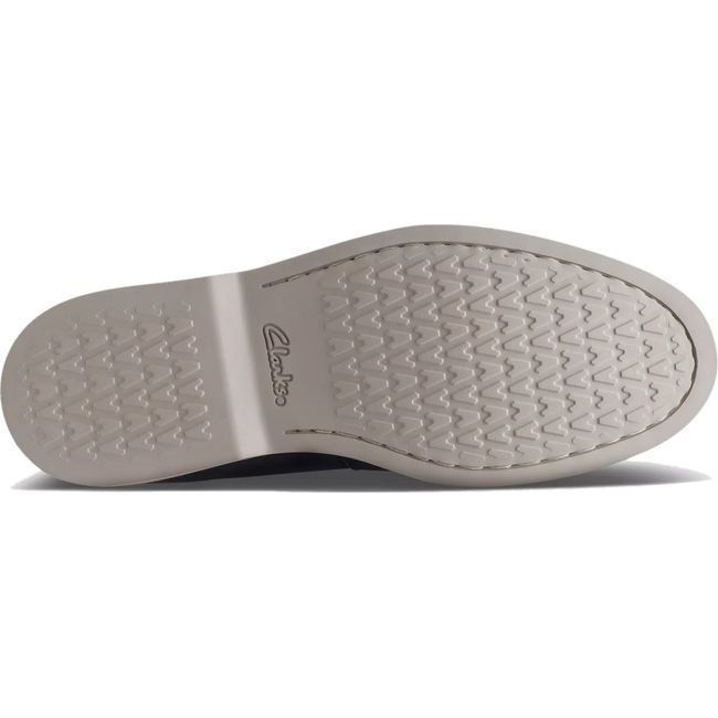 Clarks Men&#39;s Atticus Slip Loafer Navy Suede 26172441