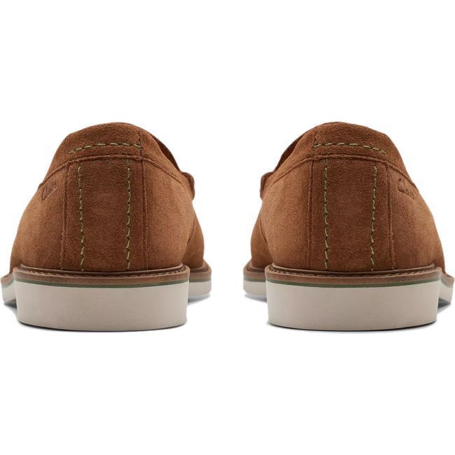 Clarks Men&#39;s Arricus LT Slip Loafer Cola Suede 26176086