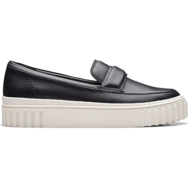 Clarks Women's Mayhill Cove Loafer Black Leather 26176435