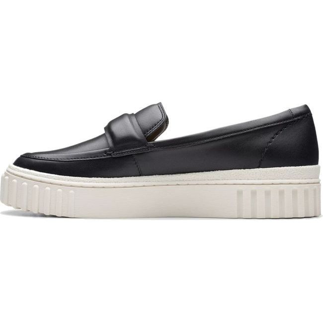 Clarks Women&#39;s Mayhill Cove Loafer Black Leather 26176435