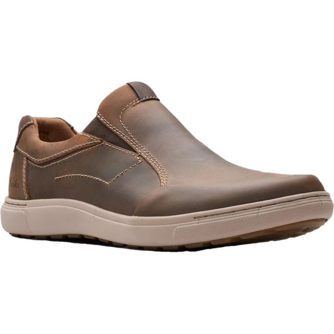 Clarks Men&#39;s Mapstone Step Slip On Shoe Beeswax Leather 26176890