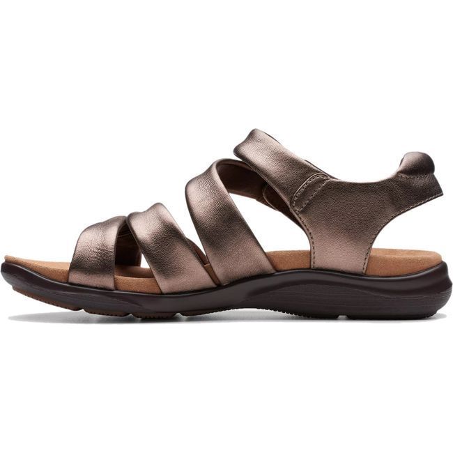 Clarks Women&#39;s Kitly Ave Sandal Bronze Leather 26177303