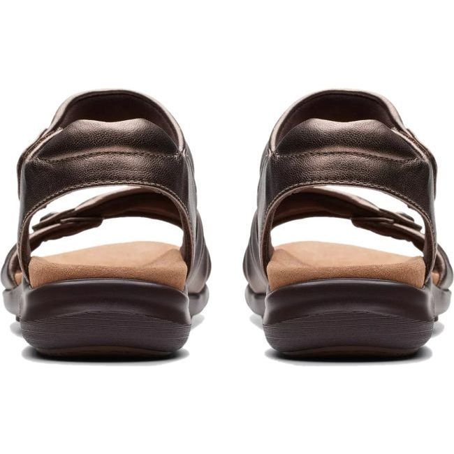 Clarks Women&#39;s Kitly Ave Sandal Bronze Leather 26177303
