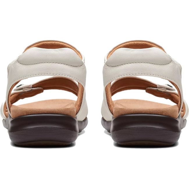 Clarks Women&#39;s Kitly Ave Sandal Off White Leather 26177306