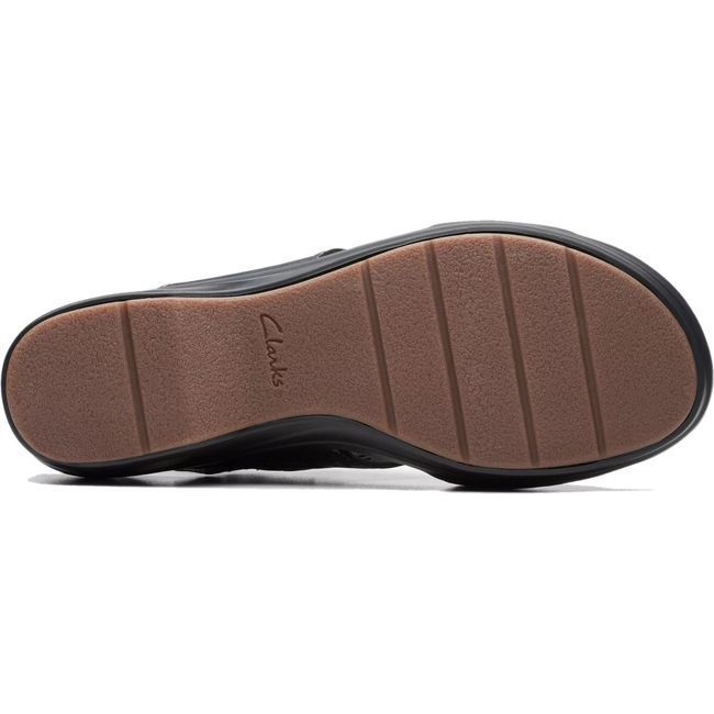 Clarks Women&#39;s Tuleah Sun Black Sandal 26177382