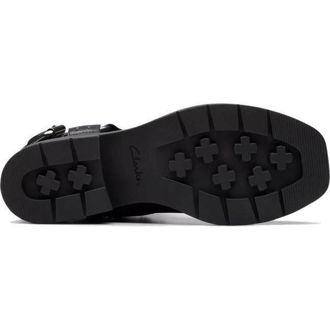 Clarks Women&#39;s Rebelle Up Mid Calf Boot Black Leather 26178896