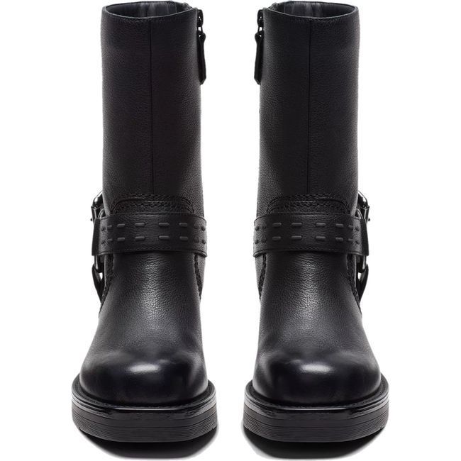 Clarks Women&#39;s Rebelle Up Mid Calf Boot Black Leather 26178896