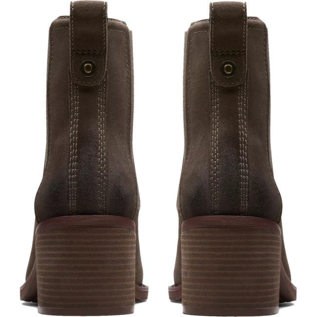 Clarks Women&#39;s Chamberly Top Boot 26179288 Mole Grey Suede