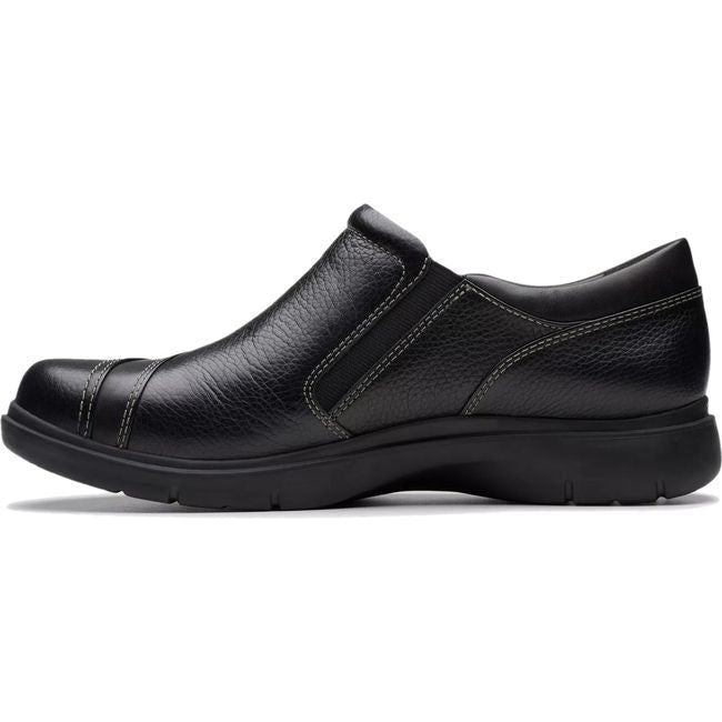 Clarks Women&#39;s Certina Pure Shoe Black Leather 26179816