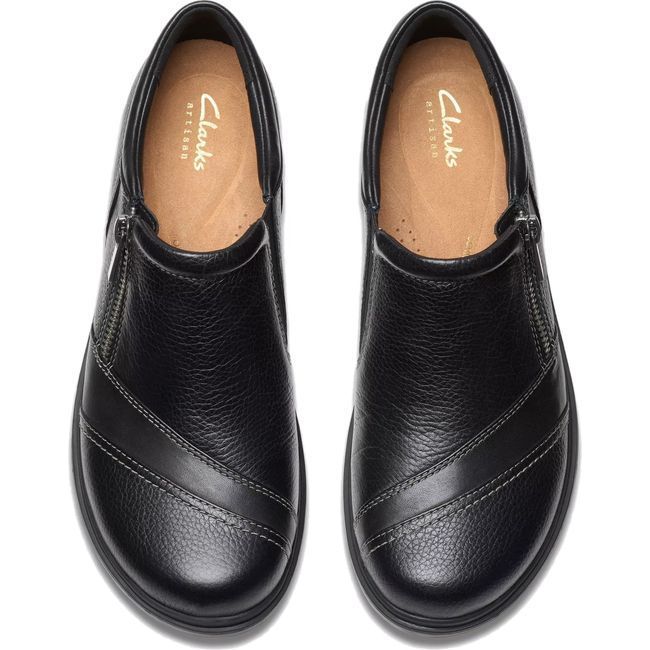 Clarks Women&#39;s Certina Pure Shoe Black Leather 26179816