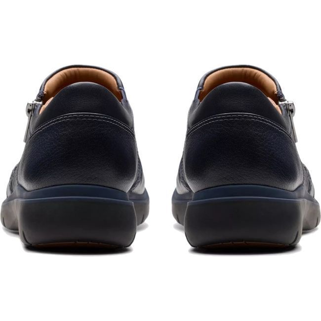 Clarks Women&#39;s Certina Pure Shoe Navy Leather 26179818