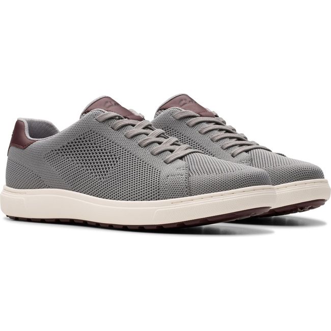 Pair of Men&#39;s Clarks Mapstone Lace Shoes in Grey Knit