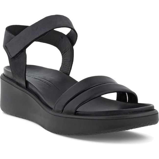 ECCO Women's Flout LX Wedge Sandal Black 273303-51052