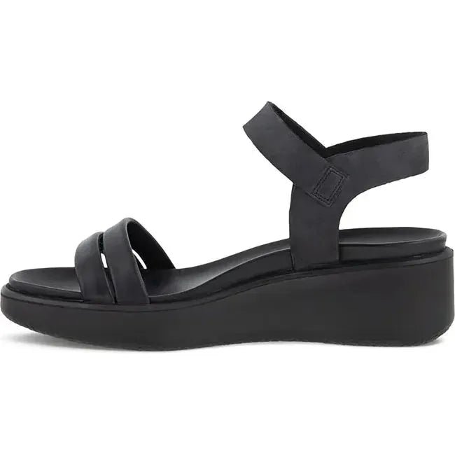 ECCO Women's Flout LX Wedge Sandal Black 273303-51052