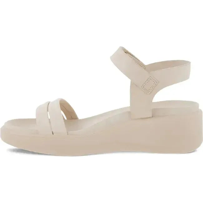 ECCO Women's Flowt Wedge Sandal Limestone/Limestone 273303-59113