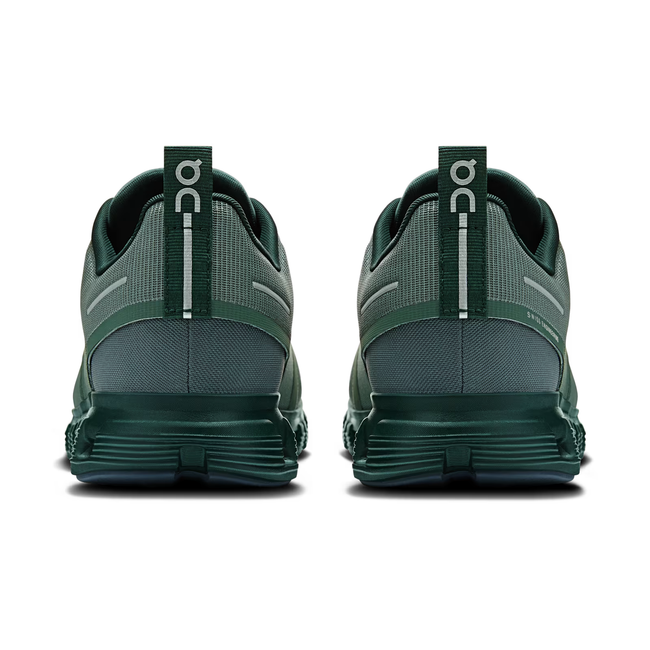 Heels of On Running Men's Cloud 6 Waterproof Running Shoes in Olive Evergreen