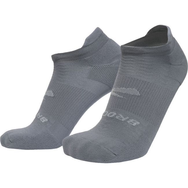 Brooks Unisex Run-In No Show 3-Pack Socks Asphalt 280493081