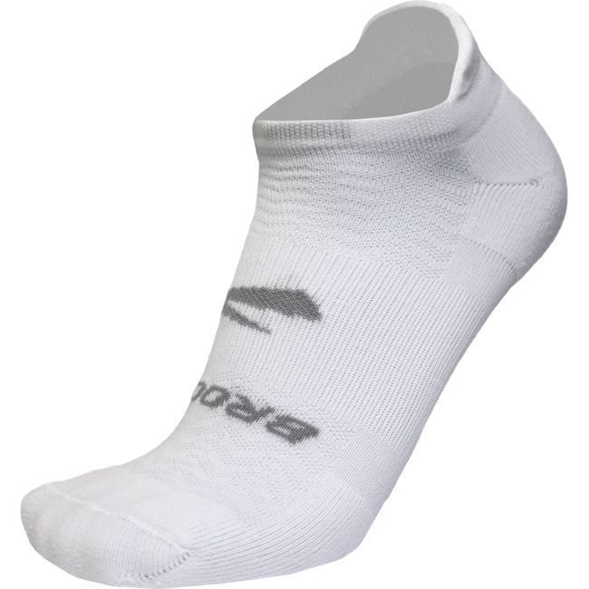 Brooks Unisex Run-In No Show 3-Pack Socks White 280493100