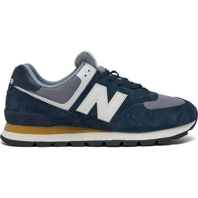 New Balance Men's 574 Lifestyle Shoe Navy/White ML574DNH