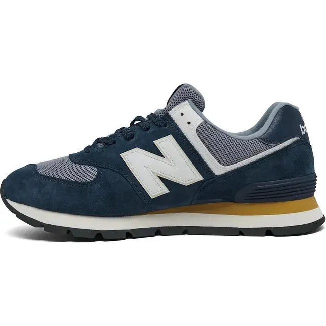 New Balance Men's 574 Lifestyle Shoe Navy/White ML574DNH