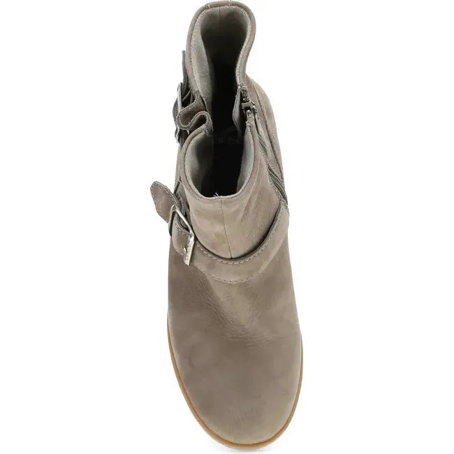 Dansko Women's Delphine Waterproof Bootie Stone Waterproof Nubuck 2933790300