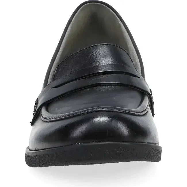 Dansko Women's Danica Loafer Black Waterproof Burnished 2934502300