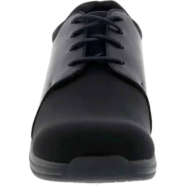 Drew Women's Clover Shoe Black Leather/Black Stretch 10300-99