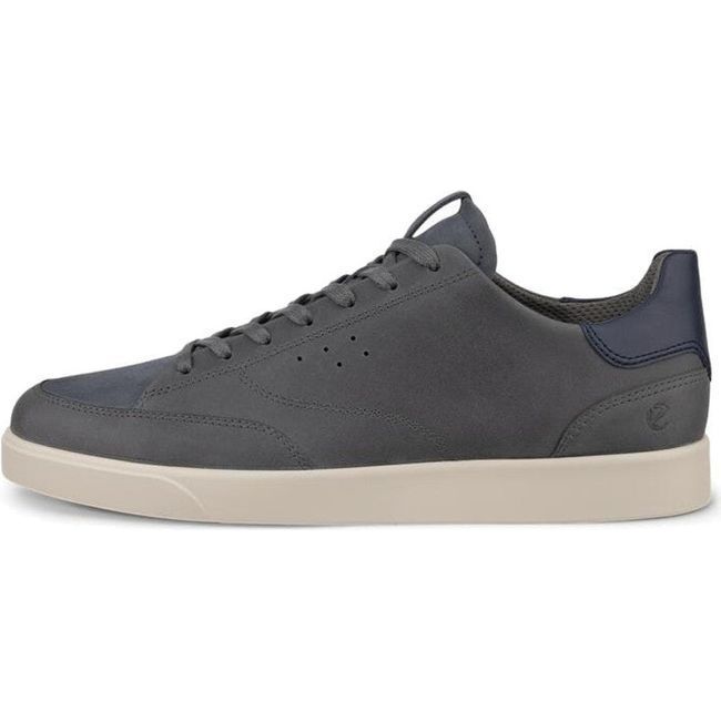 Ecco Men&#39;s Street Lite Luxe Sneaker Moon Rock/Magnet/Steel/Marine 521394-60988