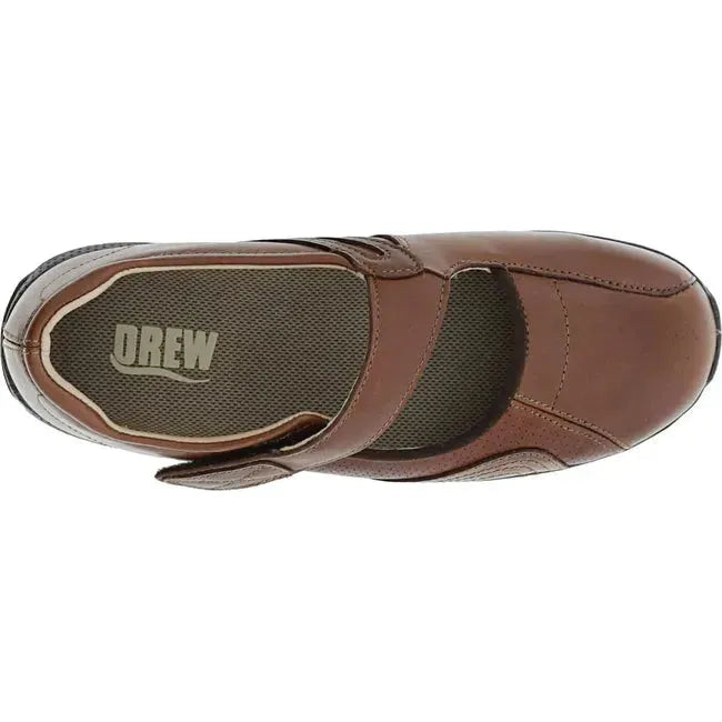 Drew Women's Heather Mary Jane Shoe Brandy Leather 14400-83
