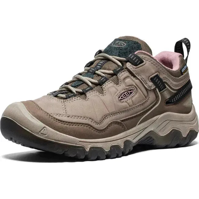 Keen Women&#39;s Targhee IV Waterproof Hiking Shoe Brindle/Nostalgia Rose 1028993