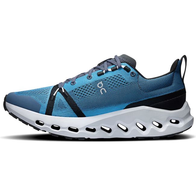 Medial side of Men's On Running Cloudsurfer Trail Running Shoe in Niagara Glacier blue