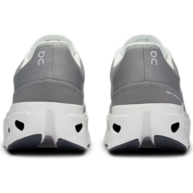 Heels of On Running Women's Cloudeclipse Running Shoes in alloy and white