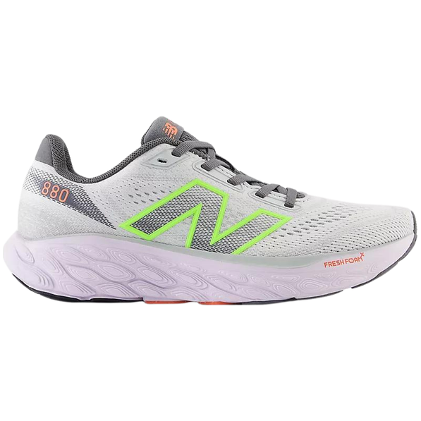 New Balance Women's 880 V14 Running Shoe GREY MATTER/TARO/BLEACHED LIME GLO W880F14