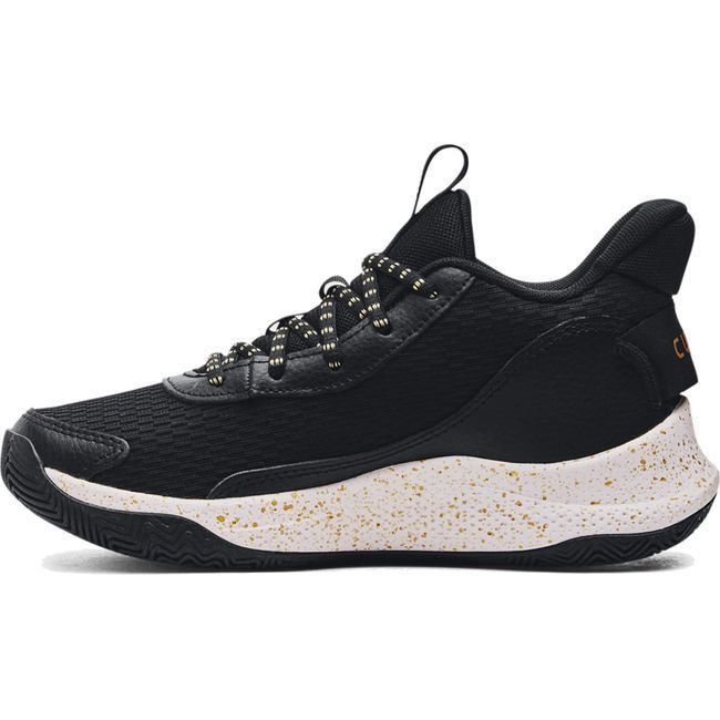 Under Armour Kid's Curry 3Z7 Basketball Shoes Black/Metallic Gold 3026623-001