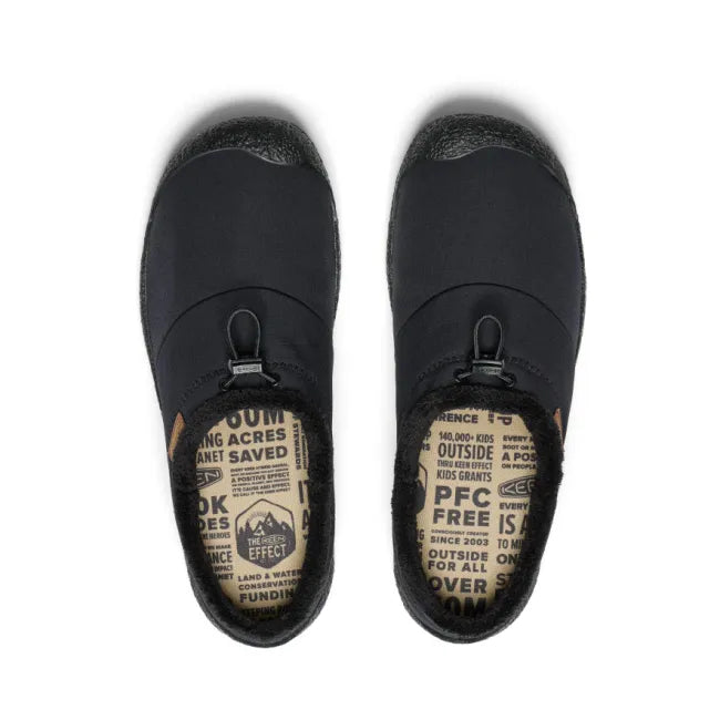 Upper of Keen Men's Howser III Slide in Black Black Recycled