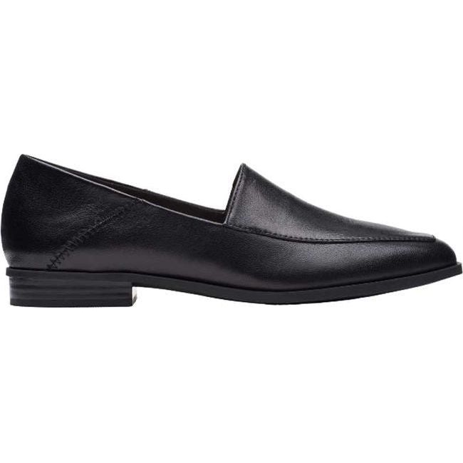 Clarks Women&#39;s Sarafyna Freva Loafer Black Leather 26174827