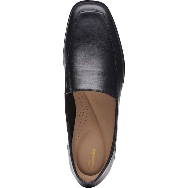 Clarks Women&#39;s Sarafyna Freva Loafer Black Leather 26174827
