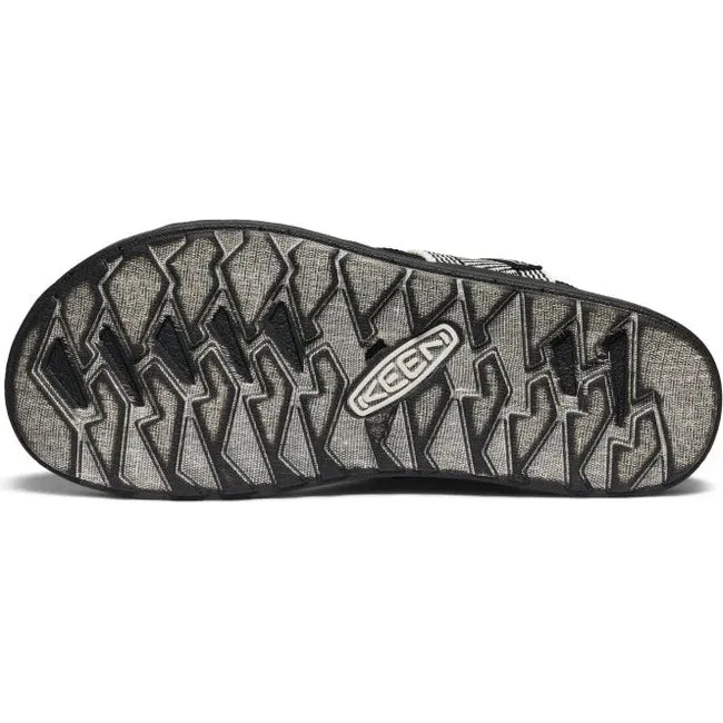 Sole of Women's KEEN Elle Backstrap Sandal in Black Star White colorway