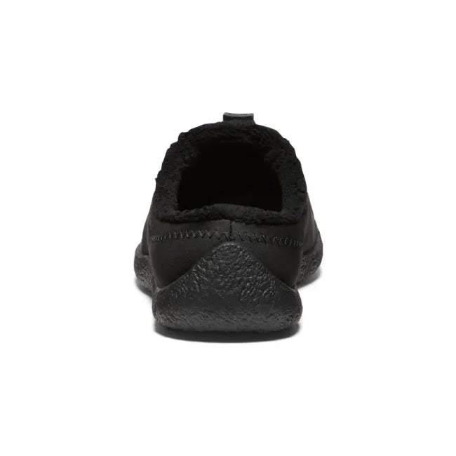 Heel of black smooth nylon KEEN Women's Howser III Slide