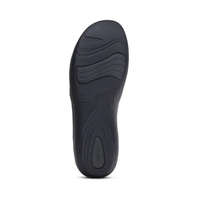 Sole of Aetrex Women's Katie Shoe in Black
