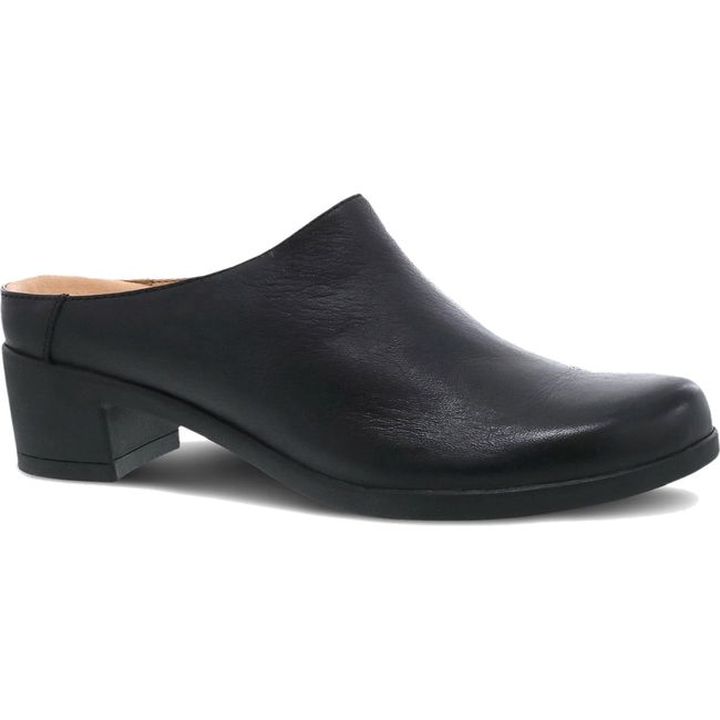 Women's Dansko Carrie Heel in black leather