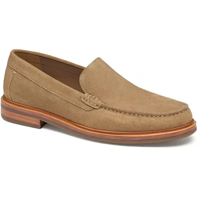 Johnston &amp; Murphy Men's Lyles Venetian Loafer Taupe Suede 20-6670