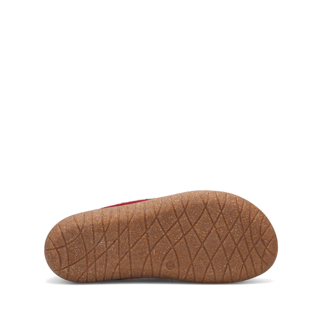 Rubber and cork outsole of the Taos Woolfer loafer