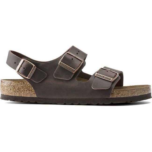 Birkenstock Unisex Milano Habana Oiled Leather Sandal 34871