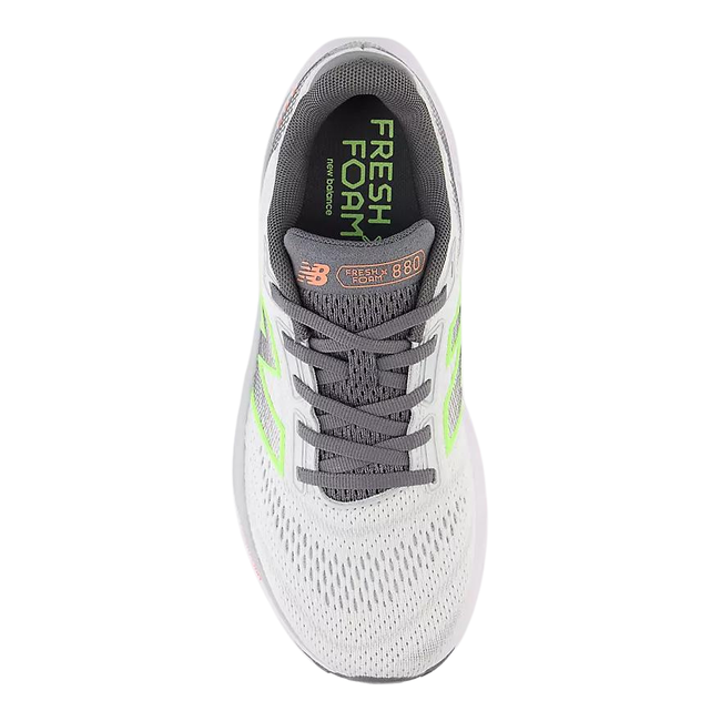 New Balance Women's 880 V14 Running Shoe GREY MATTER/TARO/BLEACHED LIME GLO W880F14