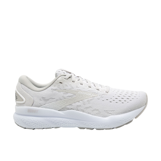 Brooks Women's Ghost 16 Running Shoe White/White/Grey 120407-151