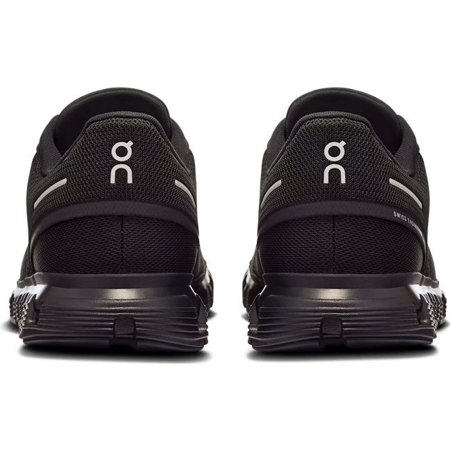 Heels of On Running Men's Cloud 6 Running Shoes all black