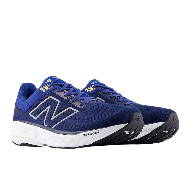 Angled side of New Balance Men's Fresh Foam X 860 V14 Running Shoe in Galaxy Blue